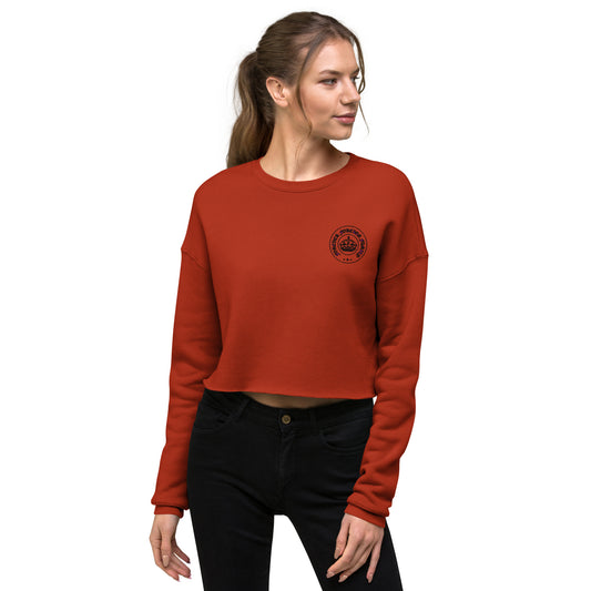 Womens Forever Foreign Family Crop Top Sweatshirt